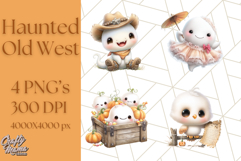 Old West Ghost Halloween PNG Clipart Product Image 1