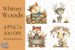 Whimsy Woods Harvest Festival Clipart PNG Files Product Image 1