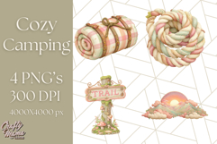 Camping Icons Clipart PNG, Adventure Outdoors Clip Art Product Image 1