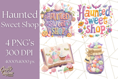 Haunted Sweet Shoppe PNG Clipart, Pastel Halloween Bakery Product Image 1