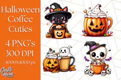 Monster Café Halloween PNG Clipart, Coffee Holiday Clip Art Product Image 1