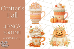 Cozy Fall Clipart PNG Autumn Cozy Elements Product Image 1