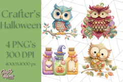 Kawaii Halloween Clipart Cute Kids and Candy Elements Png Product Image 1