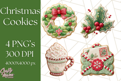 Christmas Cookies Clipart PNG Festive Treats Product Image 1