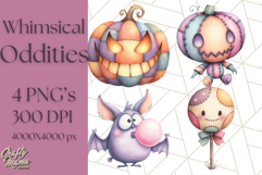 Whimsical Halloween Candy PNG Clipart Product Image 1