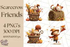 Scarecrow Festival Friends PNG Clipart Product Image 1