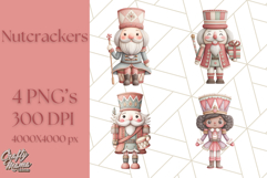 Nutcracker Clipart, Festive Holiday Toy Soldier PNG Art Product Image 1