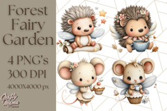 Forest Fairy Garden Creatures PNG, Whimsical Woodland Art Product Image 1