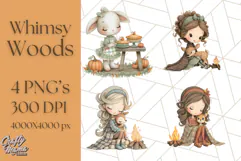Whimsy Woods Harvest Festival Clipart PNG Files Product Image 1