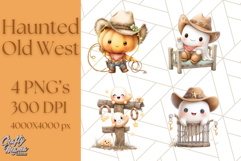 Old West Ghost Halloween PNG Clipart Product Image 1