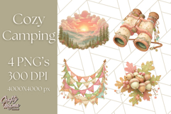 Camping Icons Clipart PNG, Adventure Outdoors Clip Art Product Image 1