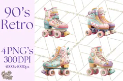 Pastel Retro 90s PNG, Cute Aesthetic Clipart, Checkerboard Product Image 1