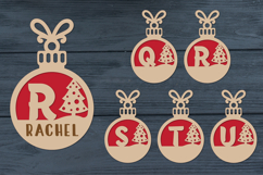 Christmas Alphabet, Christmas Letters, Christmas Monogram Product Image 1