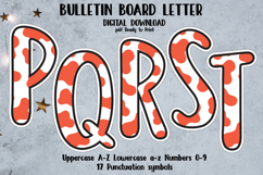 Bulletin Board Alphabet Letters Ready to Print - Cow Pattern Product Image 1