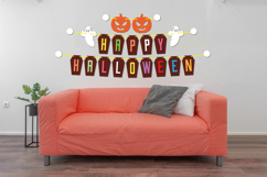Halloween Banner Laser cut, Home Decor Product Image 1