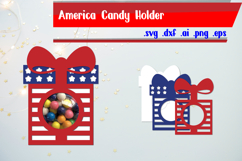 America Patriotic Candy Holder Product Image 1