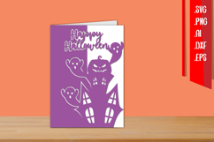 Halloween Card, Halloween Paper cut, Halloween cut files Product Image 1