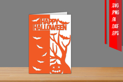 Halloween Card, Halloween Paper cut, Halloween cut files Product Image 1