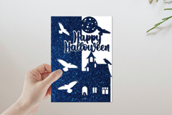 10 Halloween Papercut Bundle, Halloween Cricut cards Product Image 4
