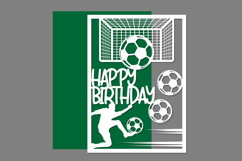 Birthday Papercut, Football Birthday, Happy Birthday Product Image 1