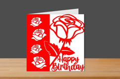 Birthday Papercut Card, Birthday Card, Birthday Cut files Product Image 1
