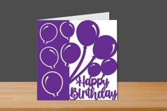 Birthday Papercut Card, Birthday Card, Birthday Cut files Product Image 1