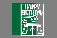 Birthday Papercut, Football Birthday, Happy Birthday Product Image 1