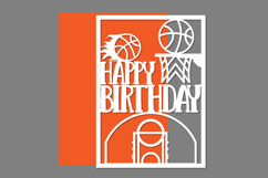 Birthday Basketball, Basketball Birthday, Basketball Card Product Image 1