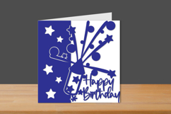 Birthday Papercut Card, Birthday Card, Birthday Cut files Product Image 1