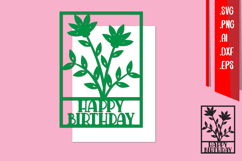 Happy Birthday Template, Birthday Papercut Product Image 1