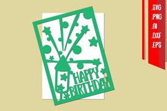 Happy Birthday Paper cut, Birthday Cut Files Product Image 1