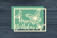 Happy Birthday Butterfly Cut Files Product Image 1