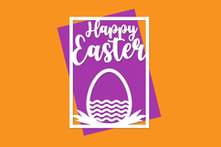 Happy Easter Papercut, Easter Card, Happy Easter Cut files Product Image 1