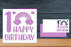 First Birthday Papercut Card Product Image 1