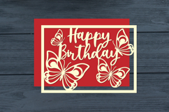 Happy Birthday Butterfly Cut Files Product Image 1