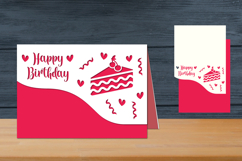 Birthday Card Folded, Happy Birthday Papercut Product Image 1