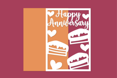 Happy Anniversary, Anniversary Card Papercut Product Image 1