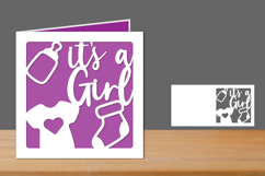 it's a girl, Baby Shower Card Product Image 1