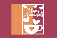 Happy Anniversary, Anniversary Card Papercut Product Image 1