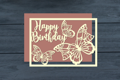 Happy Birthday Butterfly Cut Files Product Image 1