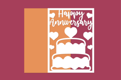 Happy Anniversary, Anniversary Card Papercut Product Image 1