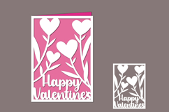 Happy Valentines, Valentines Papercut Product Image 1