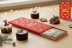 Christmas Money Gift Box Papercut Product Image 1
