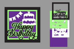Happy Birthday Layered Papercut, Birthday Card Layered Product Image 1