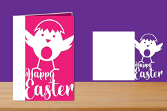 Happy Easter Papercut Card, Easter Folded Card Product Image 1