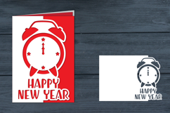Happy New Year Card , Happy New Year Papercut Cricut svg Product Image 1