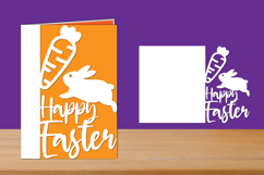 Happy Easter Papercut Card, Easter Folded Card Product Image 1