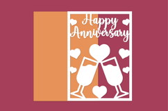 Happy Anniversary, Anniversary Card Papercut Product Image 1