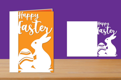 Happy Easter Papercut Card, Easter Folded Card Product Image 1