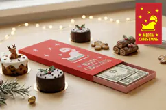Christmas Money Gift Box Papercut Product Image 1